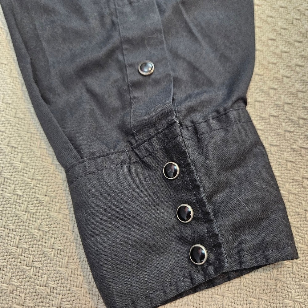 Panhandle Slim Mens Long Sleeve Western Pearl Snap Shirt Grey 17-36 - Picture 12 of 14